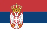 Flagge von Serbien