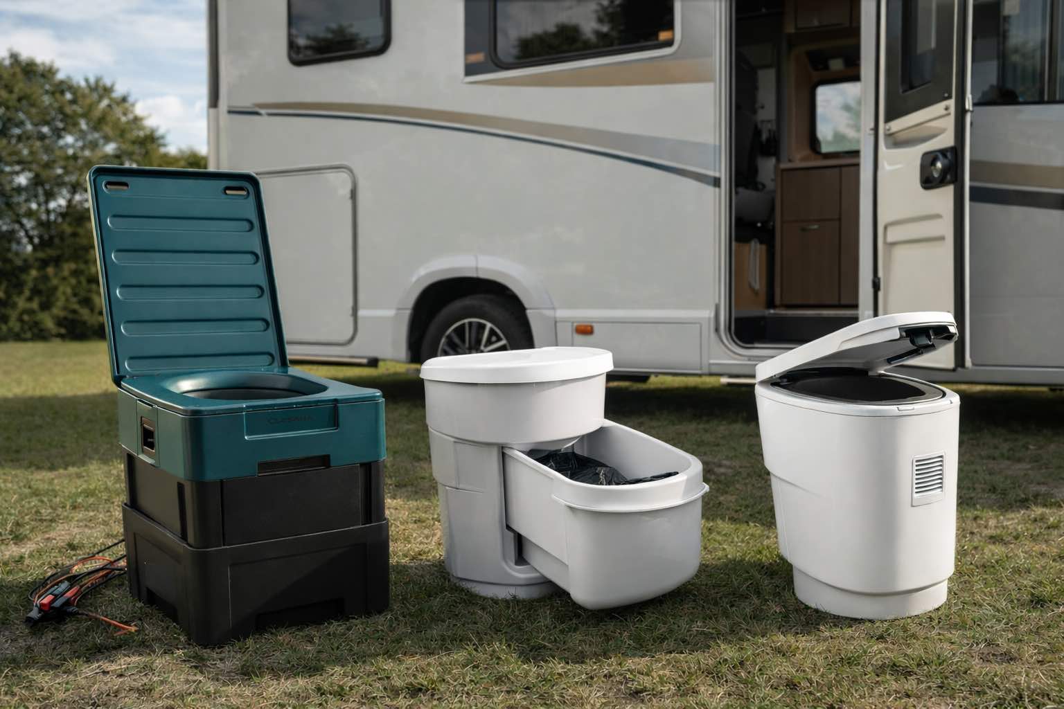 Waterless Dry Flush toilet by Laveo