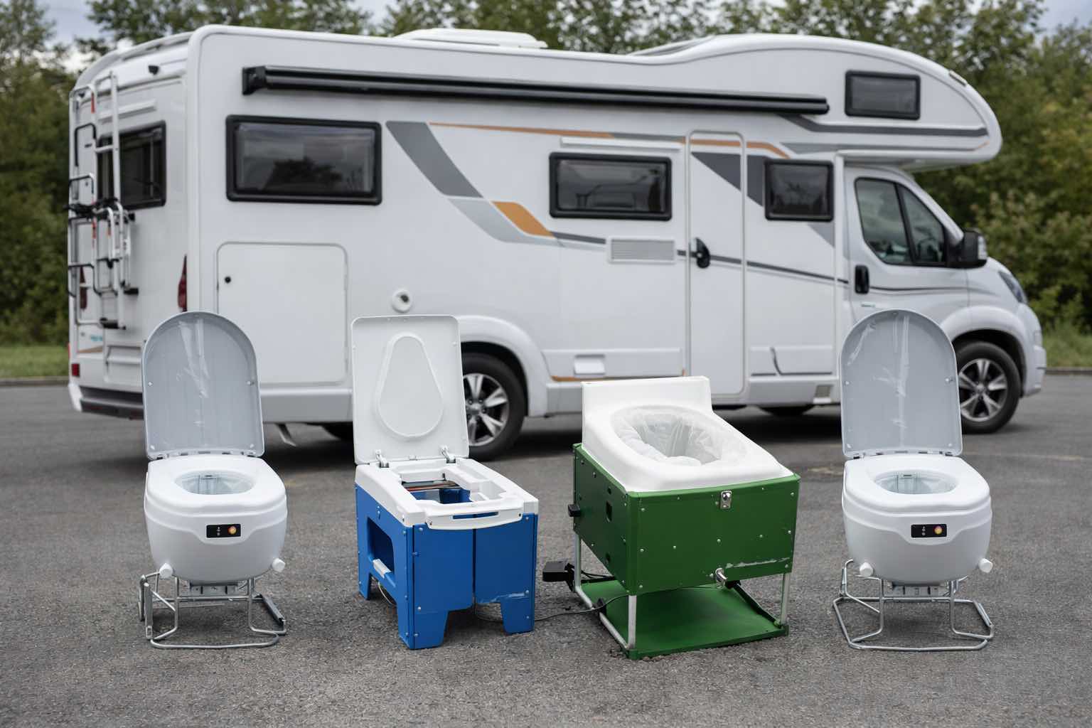 Clesana toilet with barrier film sealing technology